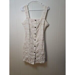 Roxy Striped Button-Front Dress (M)